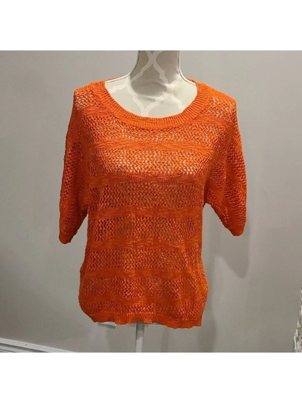 Revolutions by Rickis Orange crochet top